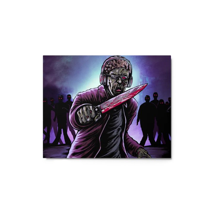 ZombieSlayer2948 Horror Edition Glossy Metal Print product image (1)