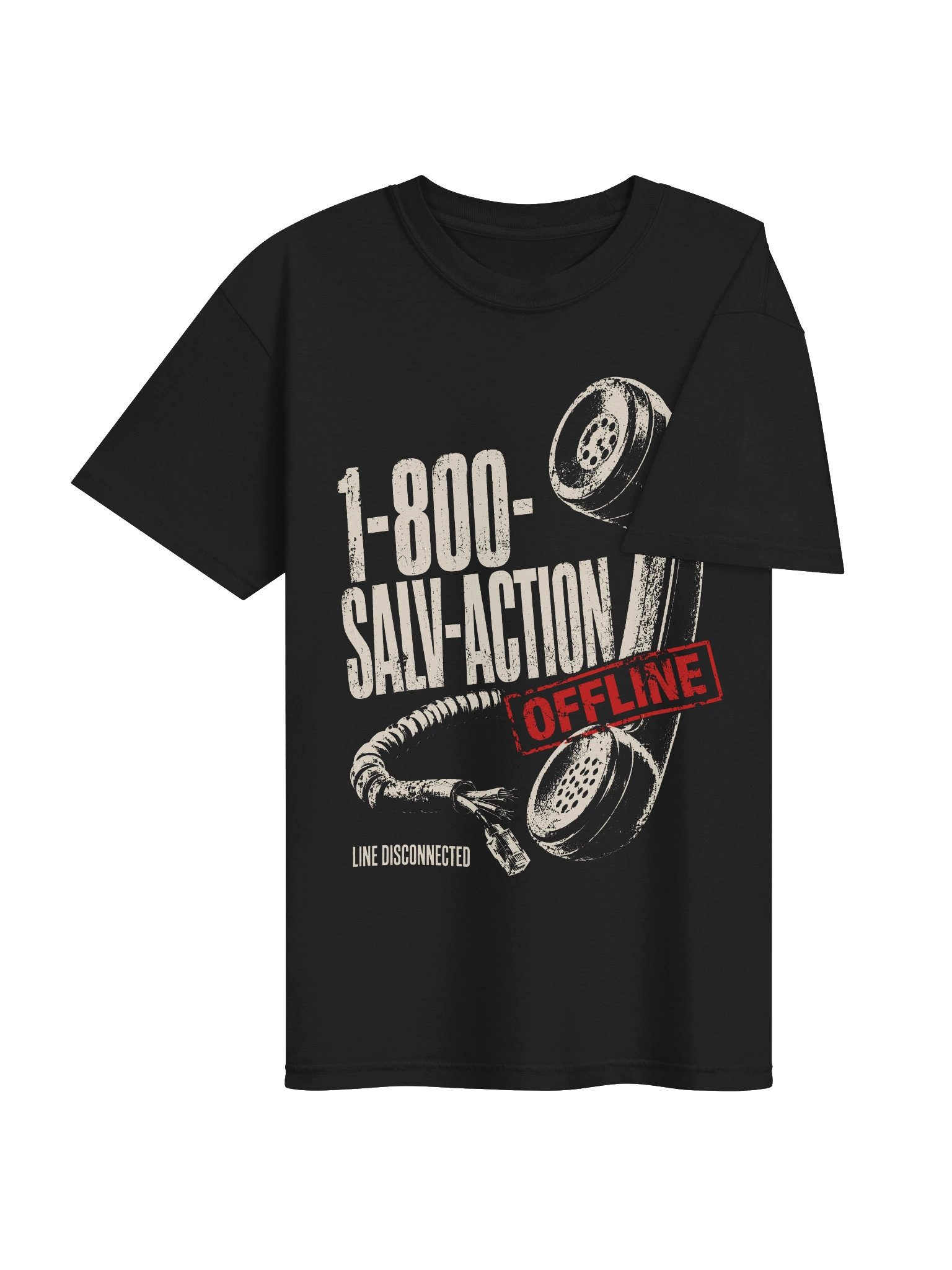 Offline Retro Phone | Heavyweight Graphic Tee product image (4)