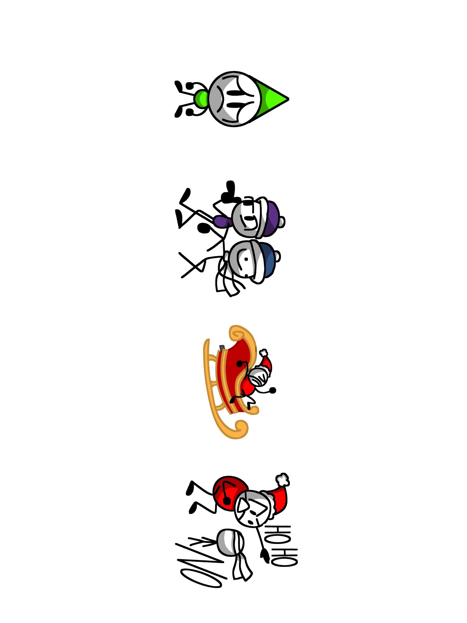 Kiss-Cut "A Verzee Christmas" Sticker Sheet product image (3)