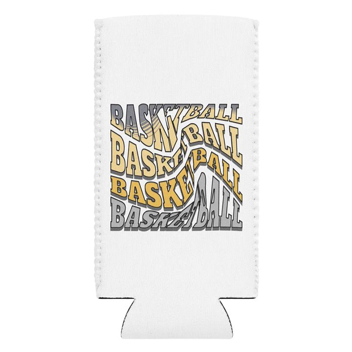 Mess Swirl Basketball Wavy Can Cooler product image (2)