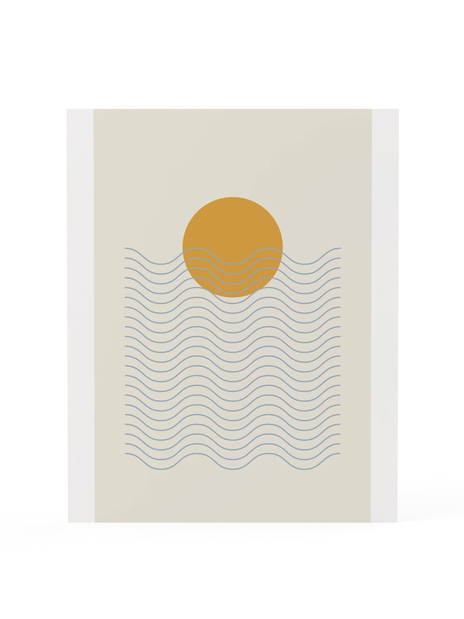 Ocean Waves Sunset Print | Coastal Bathroom Wall Art product image (3)