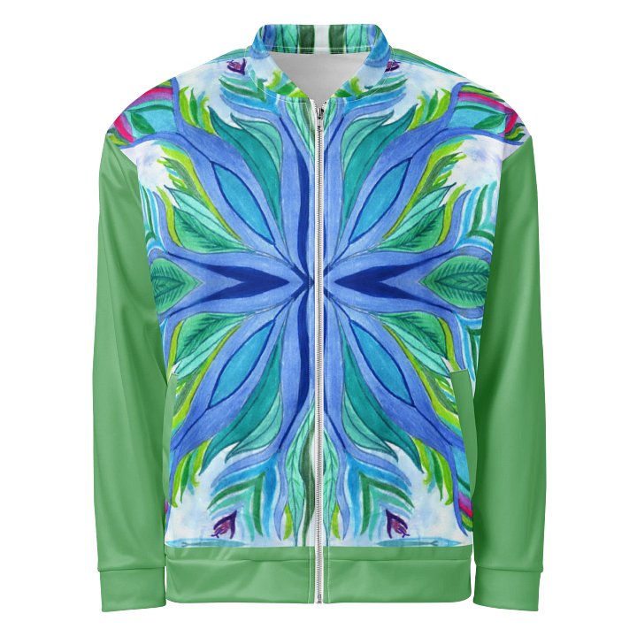 "Kialiede" on Bomer Jacket (green accents) product image (1)