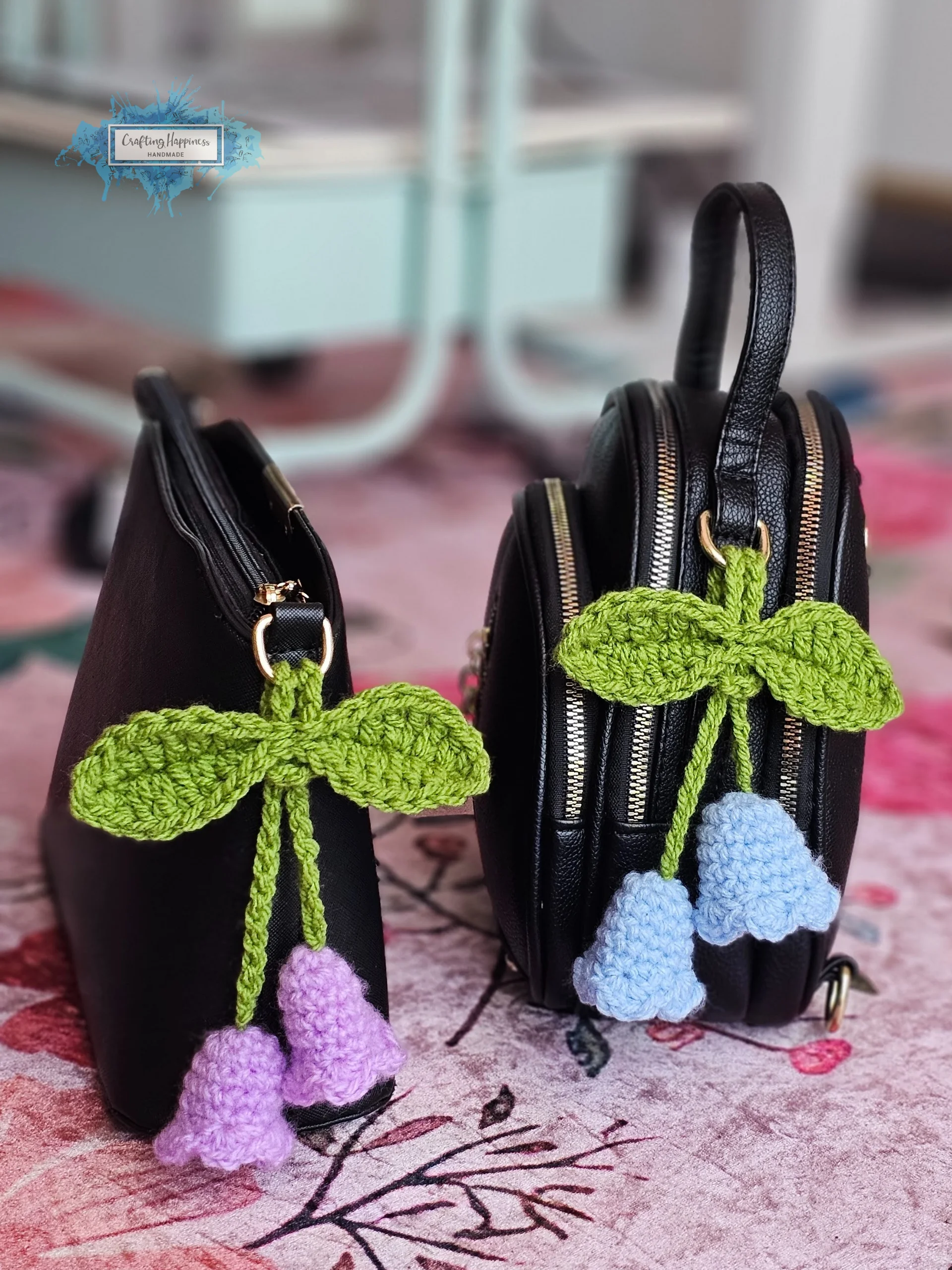 Crochet Flower Charms Pattern Bundle | Rose, Lily, Lavender (PDF Pattern) product image (6)