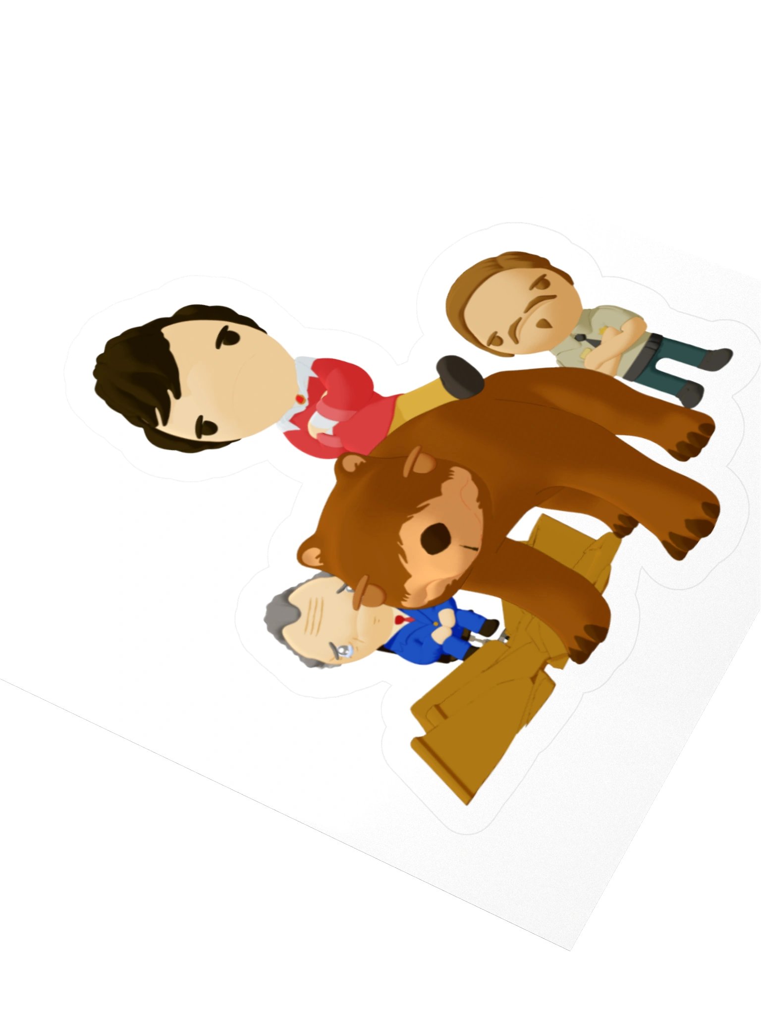 Lord Byron + Winston + Gilbert + Officer Sticker product image (9)