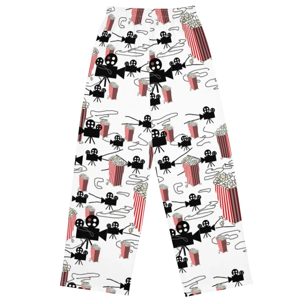 Movie Reels and Popcorn Wideleg Pants product image (8)