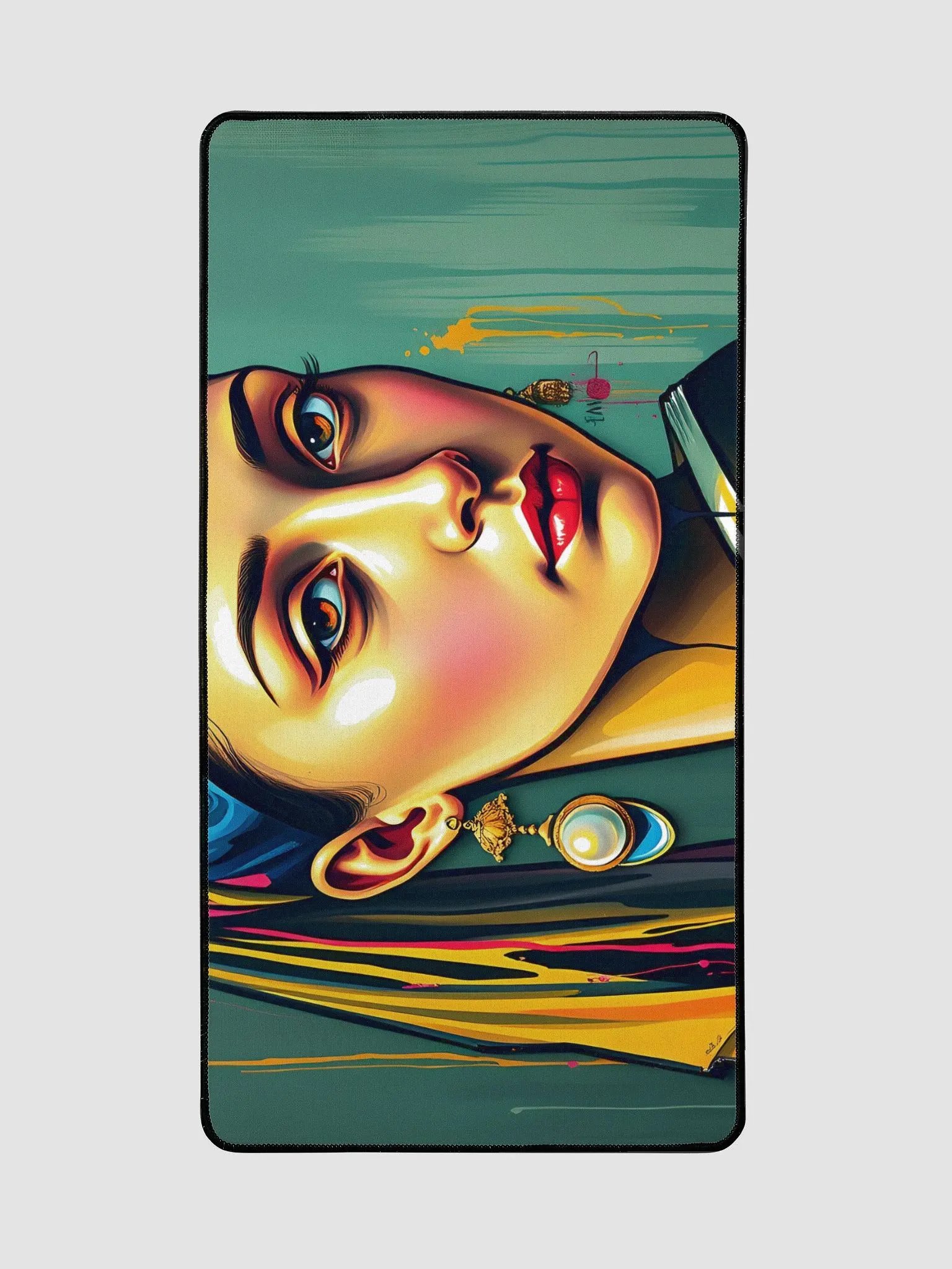 Pearl Earring Desk Mat product image (2)
