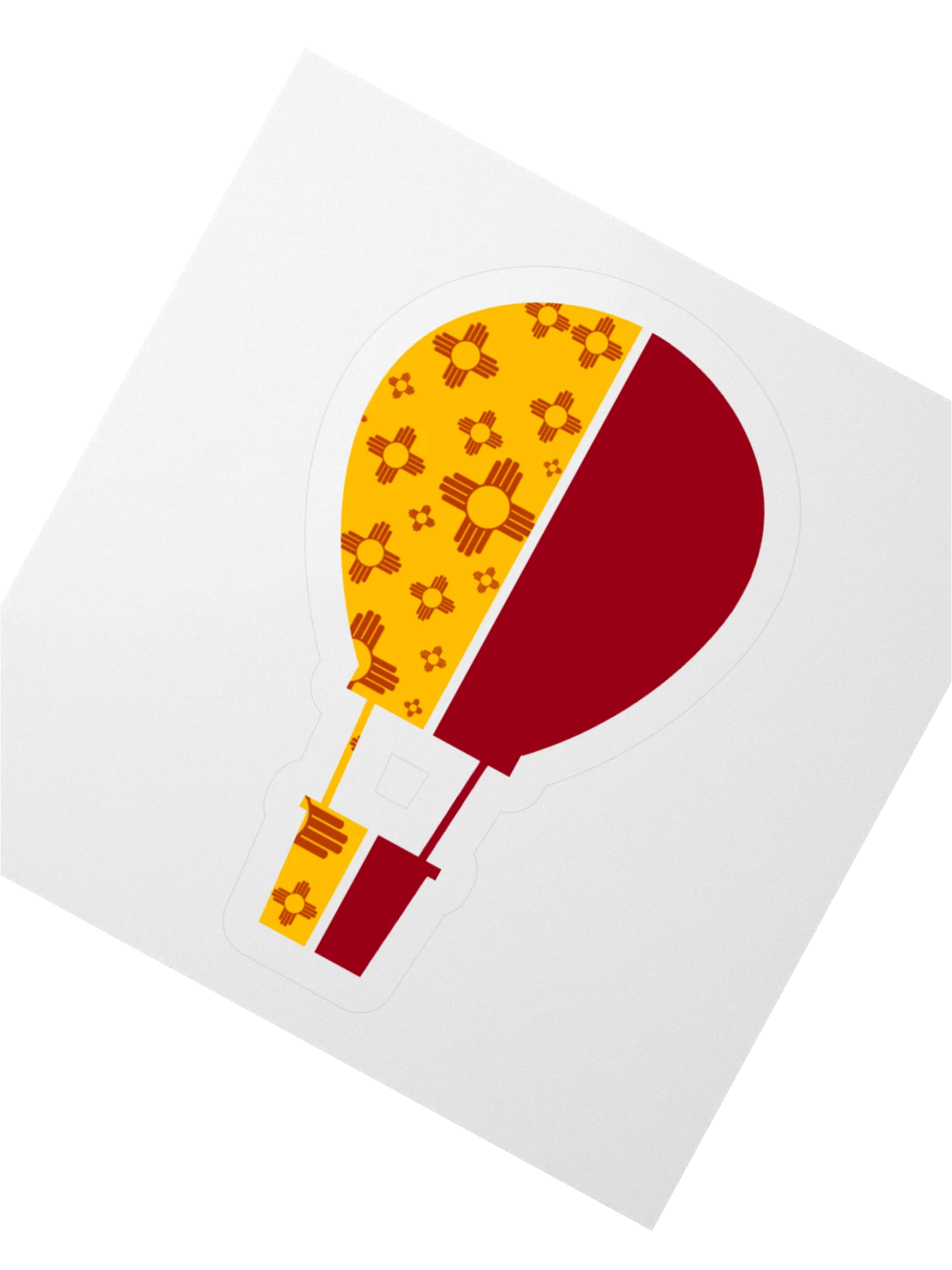 Zia Symbol Hot Air Balloon Kiss Cut Stickers product image (2)