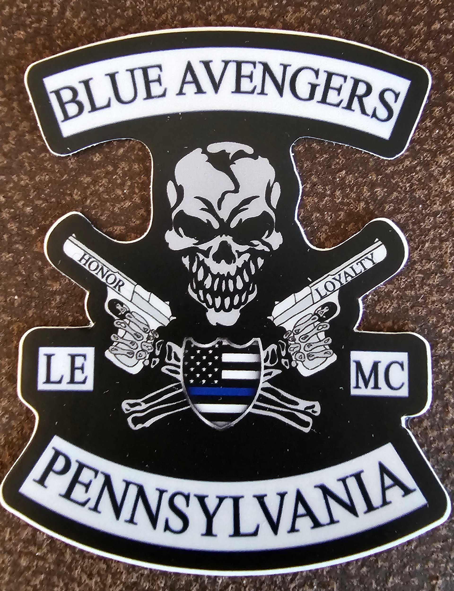 Die Cut Blue Avengers MC Sticker - (MMM27 PREORDER ONLY) product image (1)