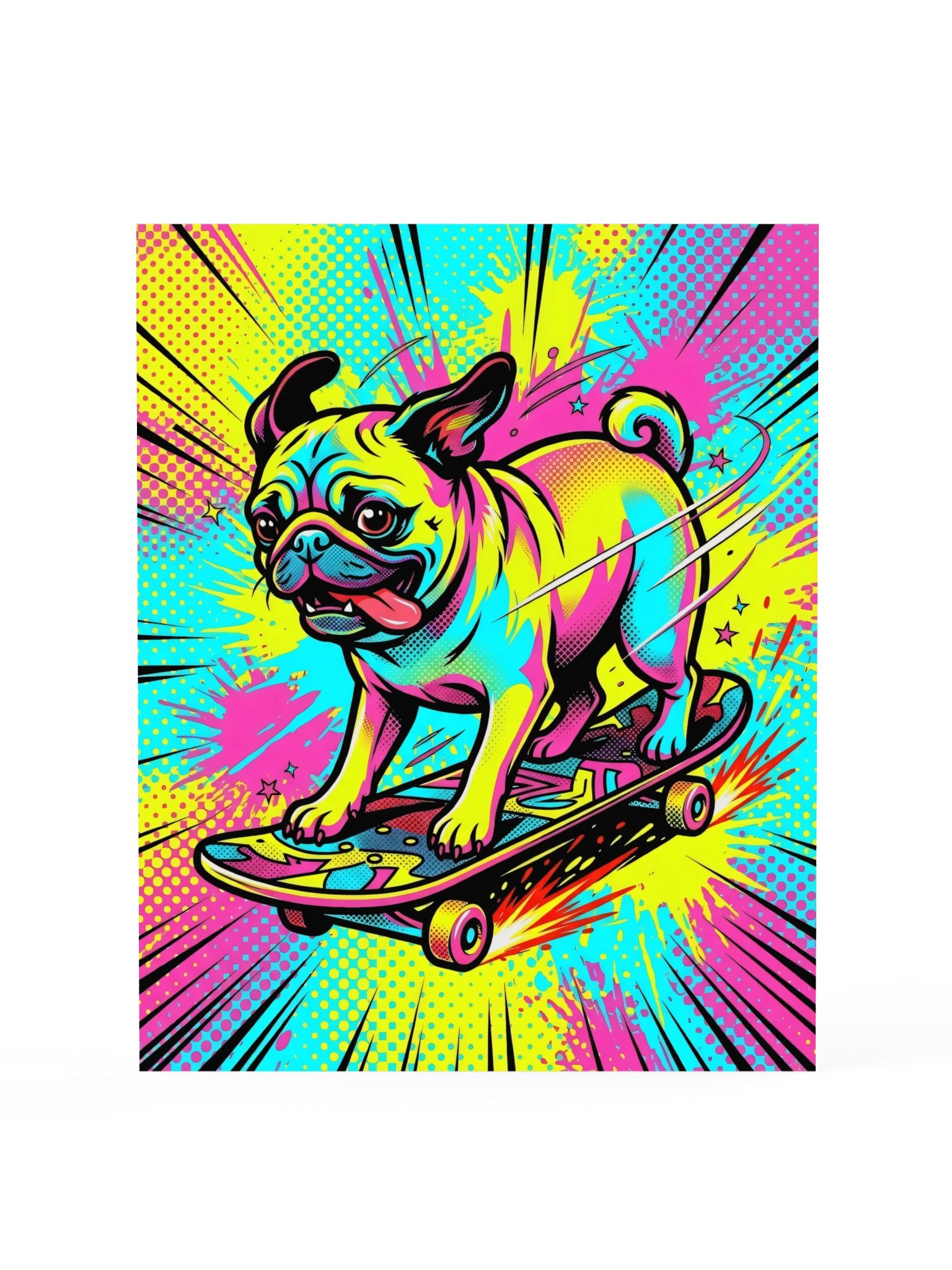 Kickflip Pug Poster product image (15)