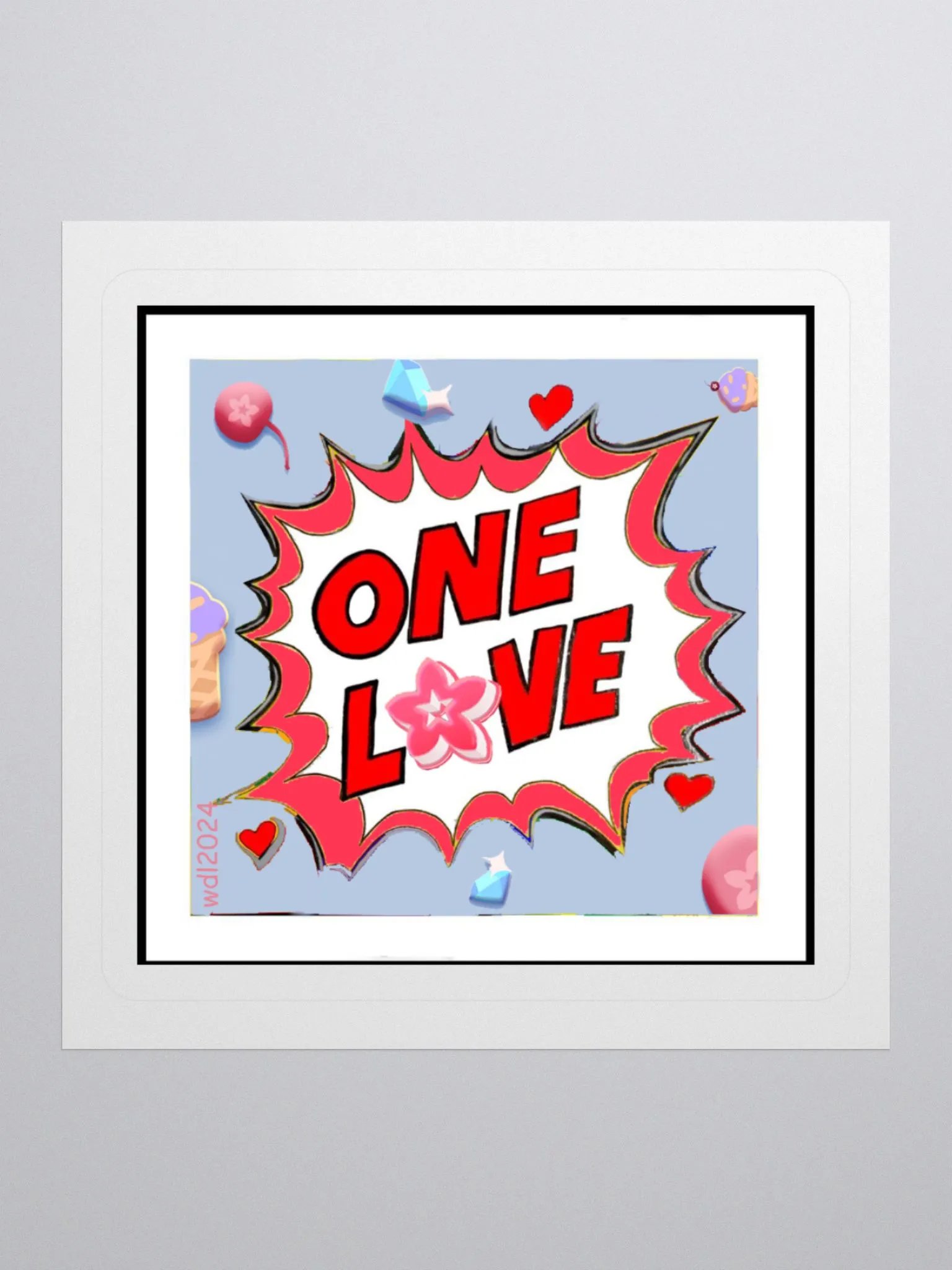 ONE LOVE BLOOM STICKERS product image (6)