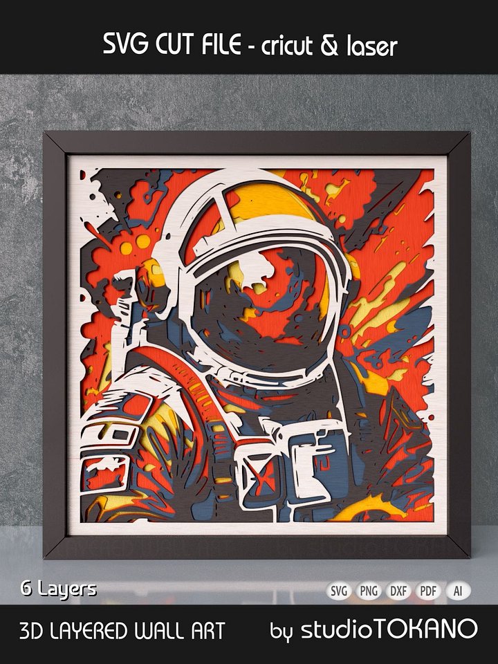 Astronaut Shadow Box product image (1)