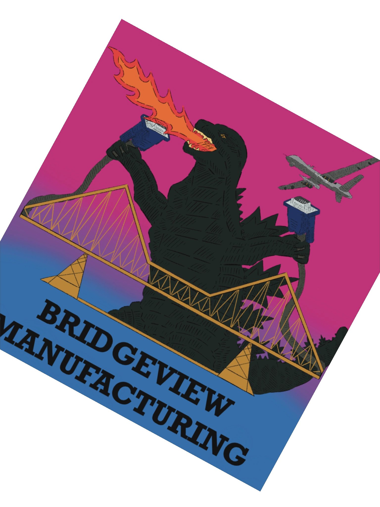 NC Bridgezilla Stickers product image (2)