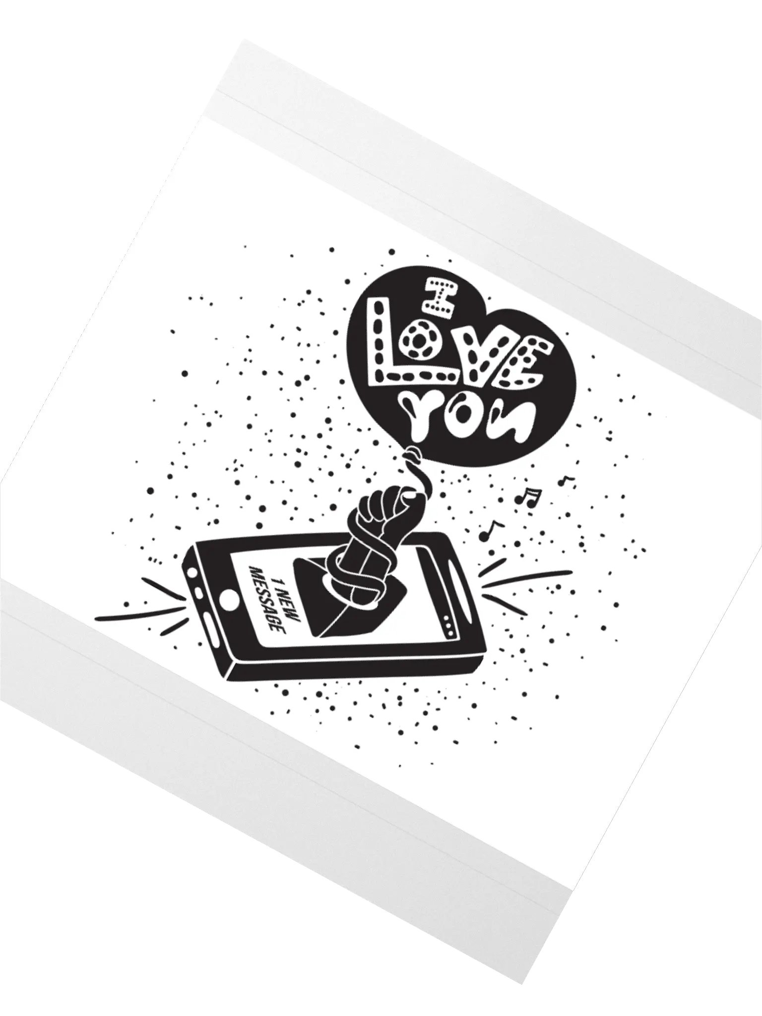Whimsical Love Message Sticker product image (4)
