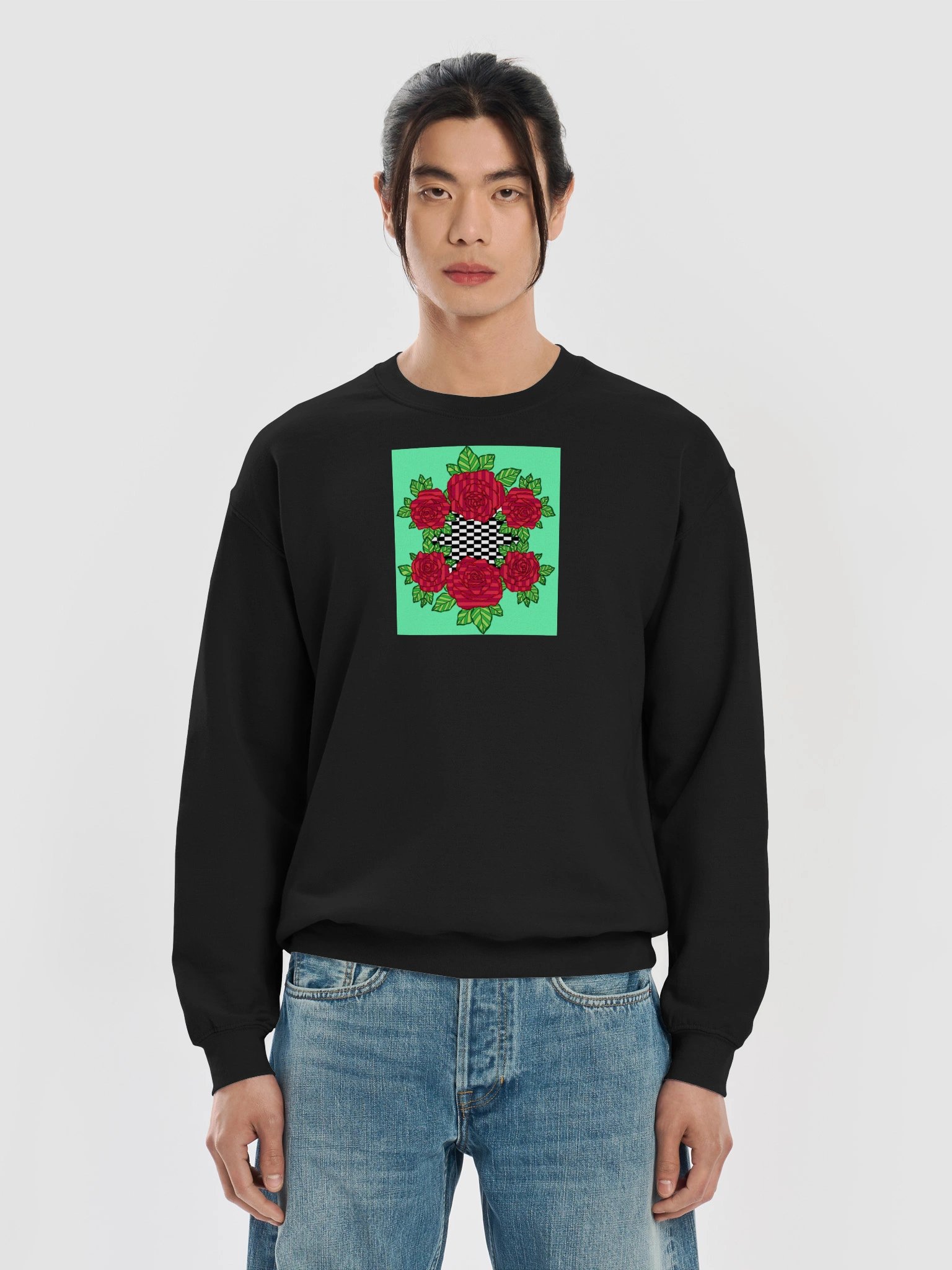 Crewneck Sweatshirt (Rose-Green) product image (30)