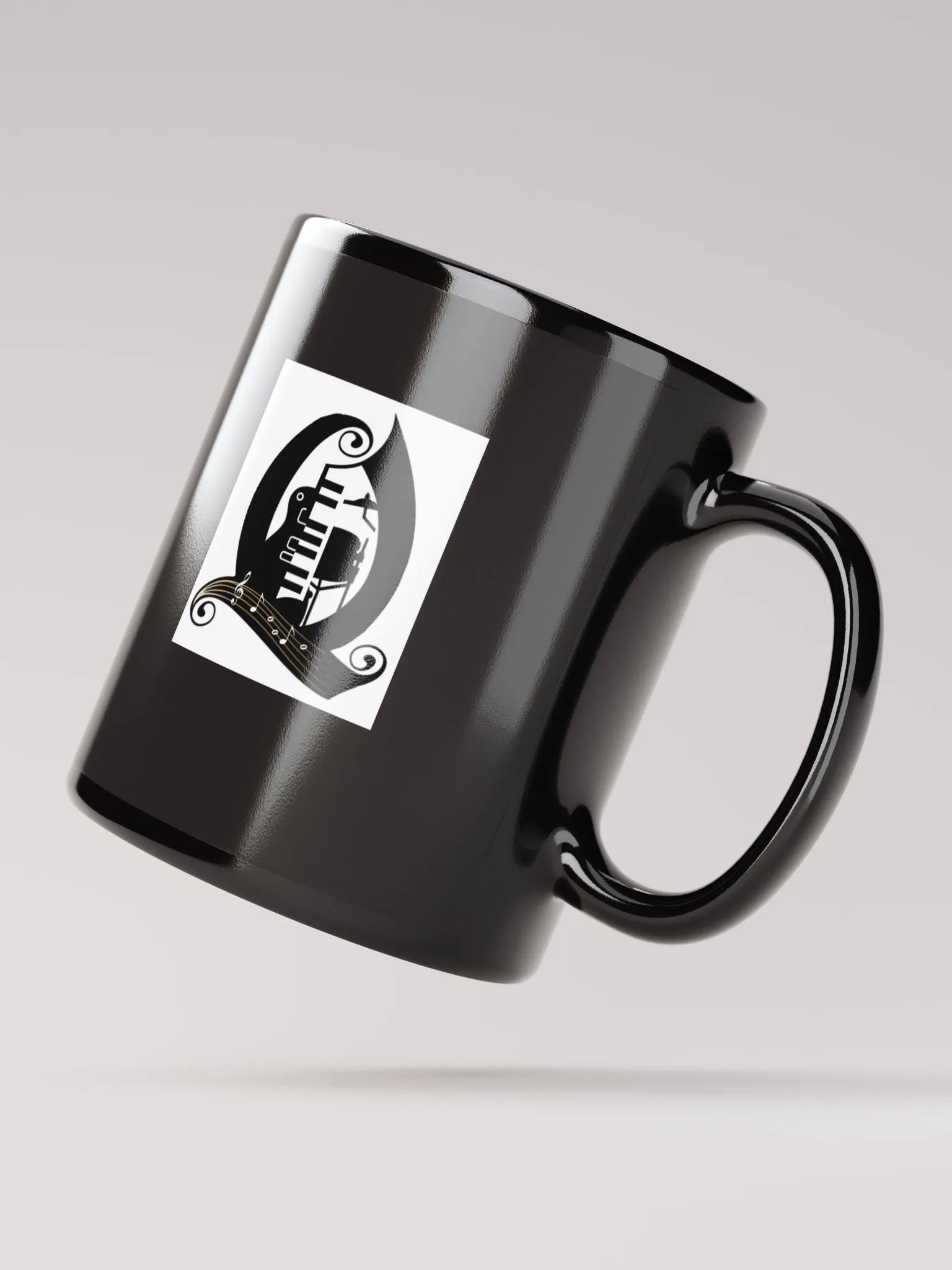 Black Cup with 3 Q product image (4)