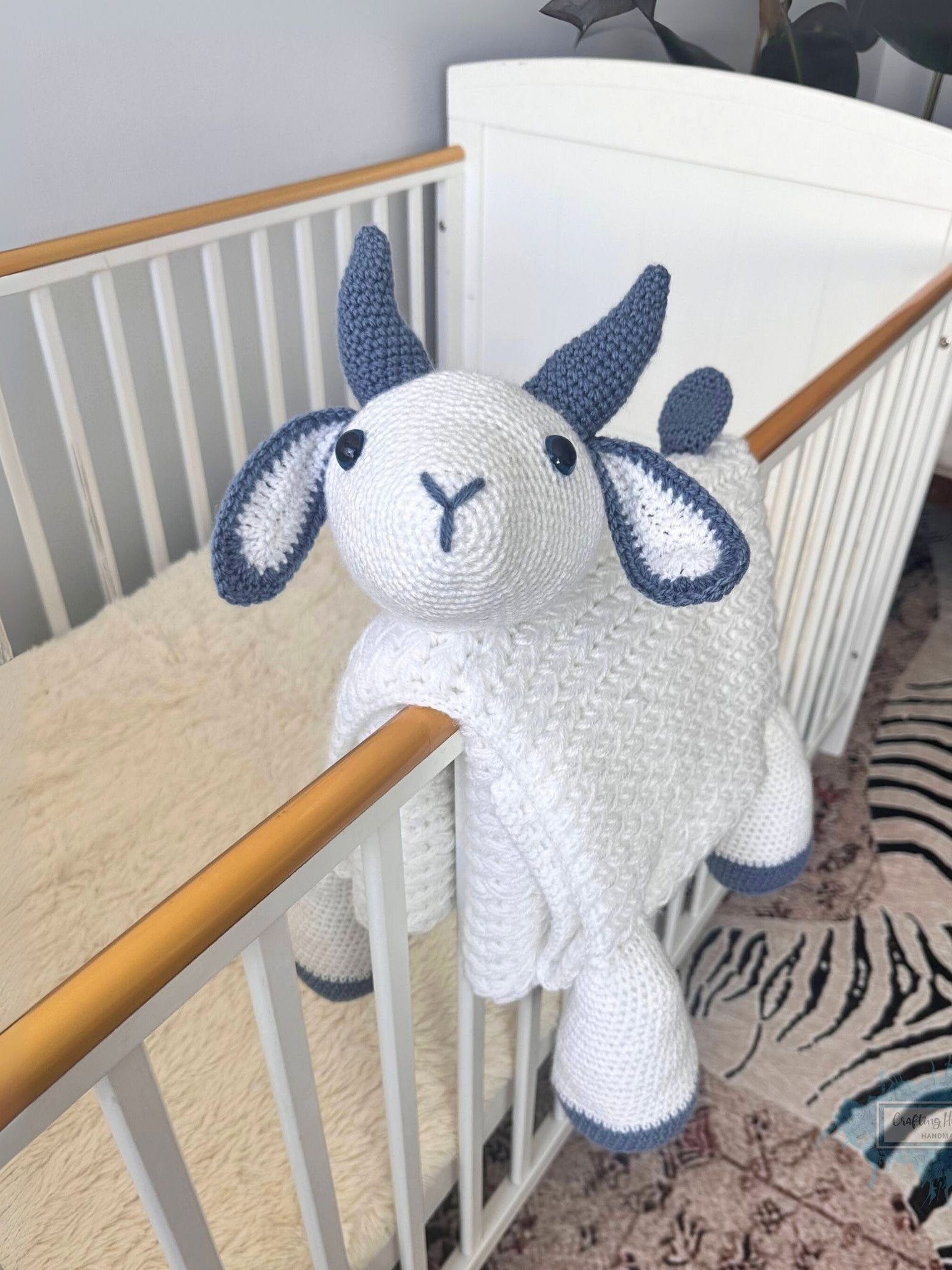 Goat Baby Blanket Crochet Pattern | Foldable Pram Toy (PDF Pattern) product image (10)