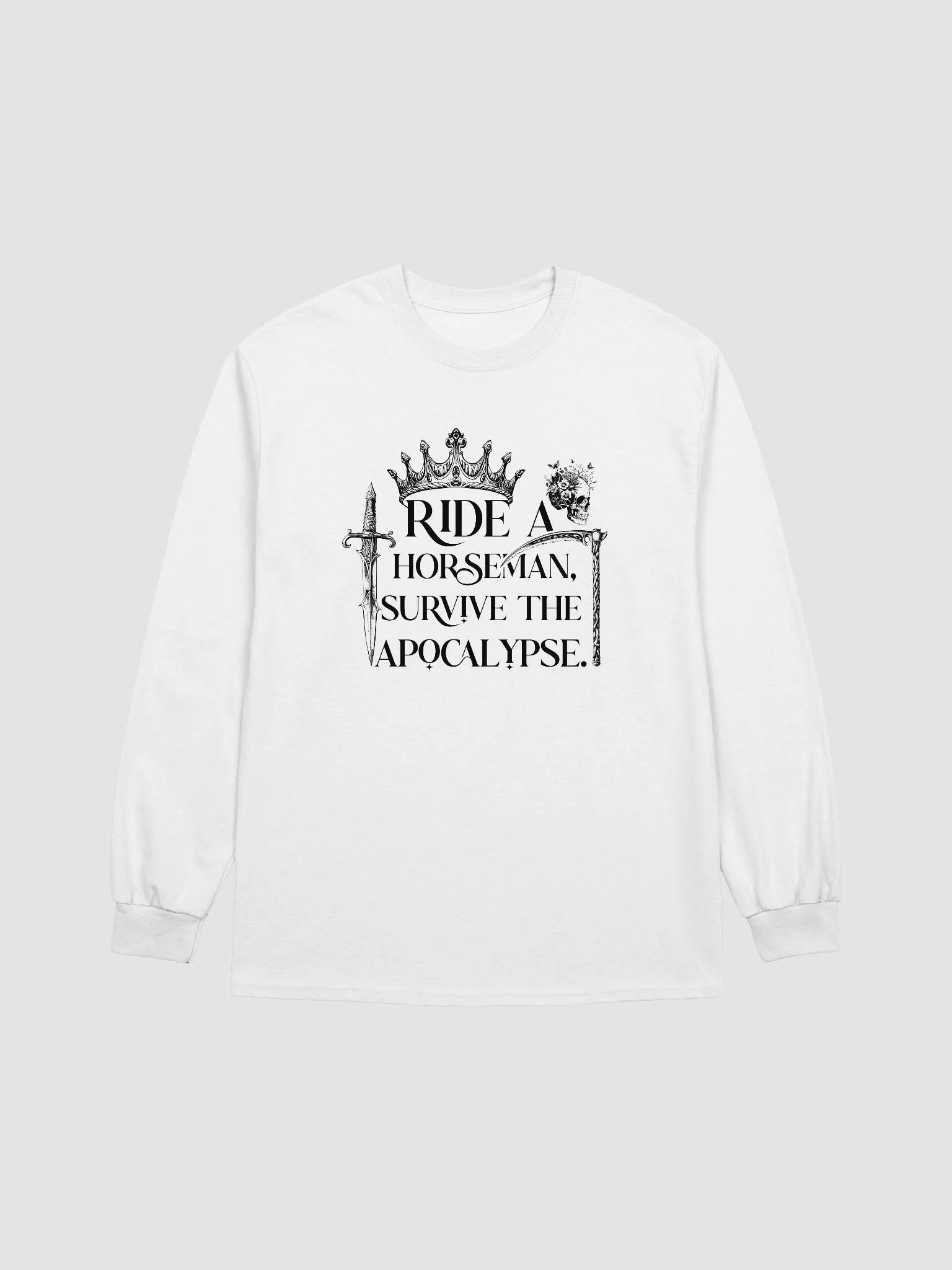 Ride a Horseman Cotton Long Sleeve T-Shirt product image (25)