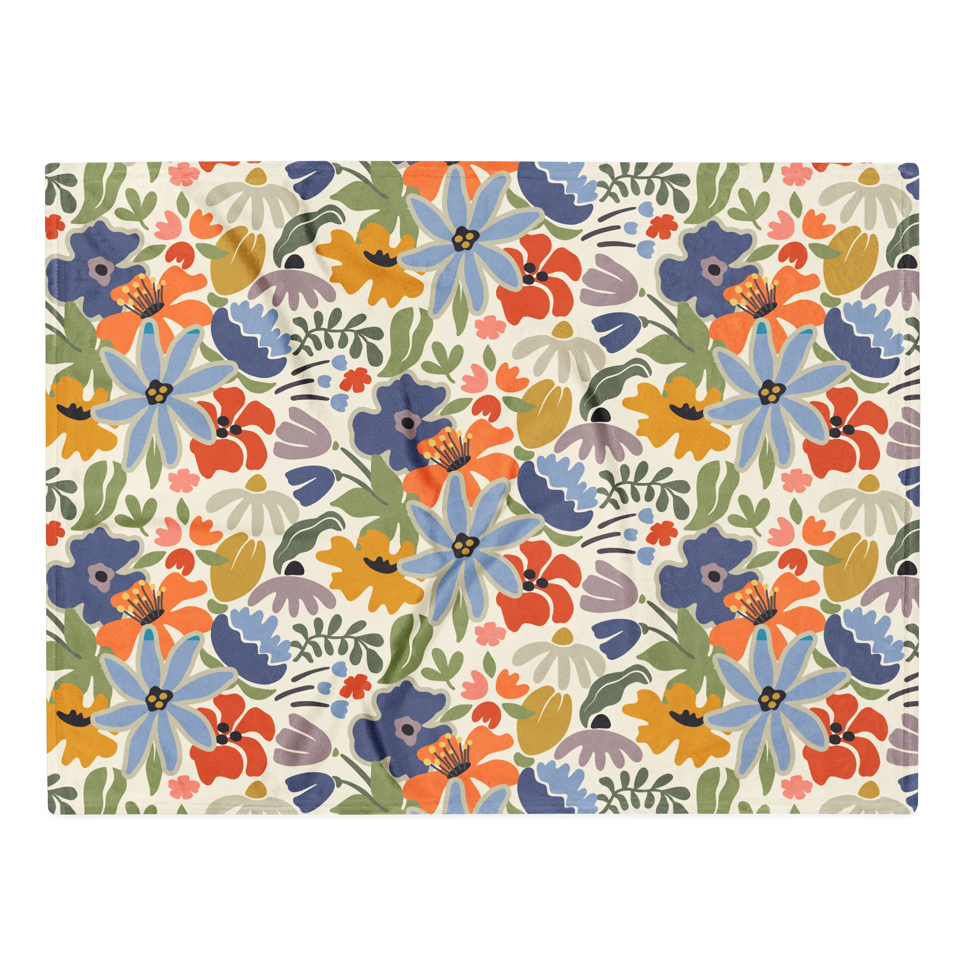 Vibrant Floral Design Throw Blanket for Home Comfort product image (1)