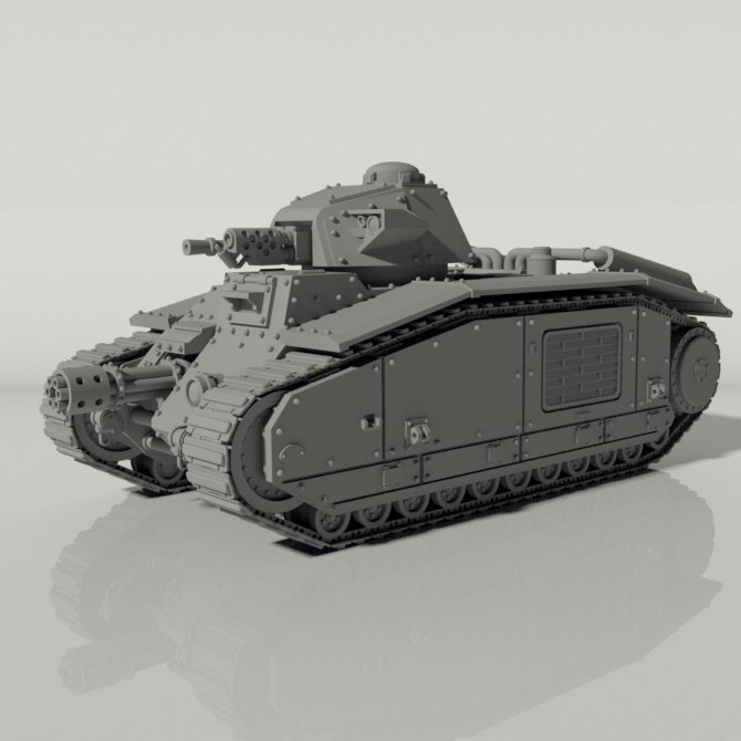 Grim Char B1 Main Battle Tank STLs product image (3)