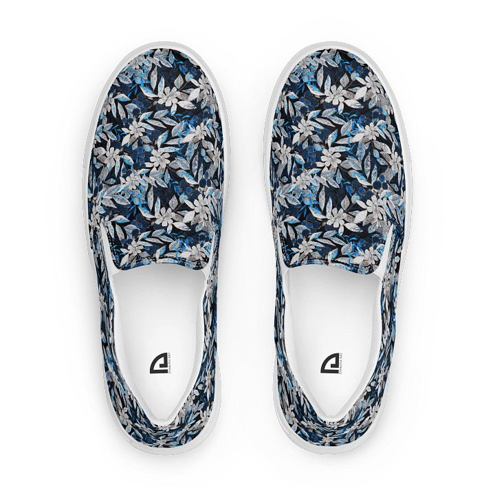 Blue White Garden Canvas Shoes product image (1)