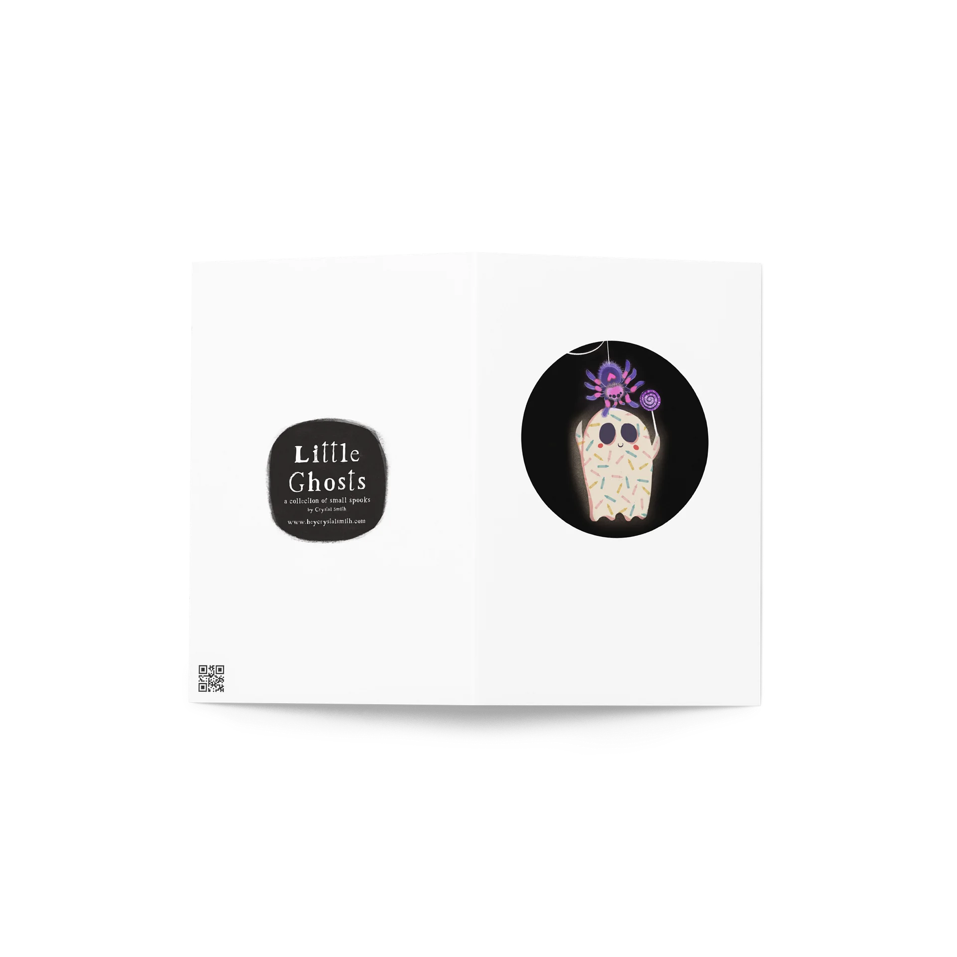 Little Ghost and the Pet Spider - Greeting Card product image (4)