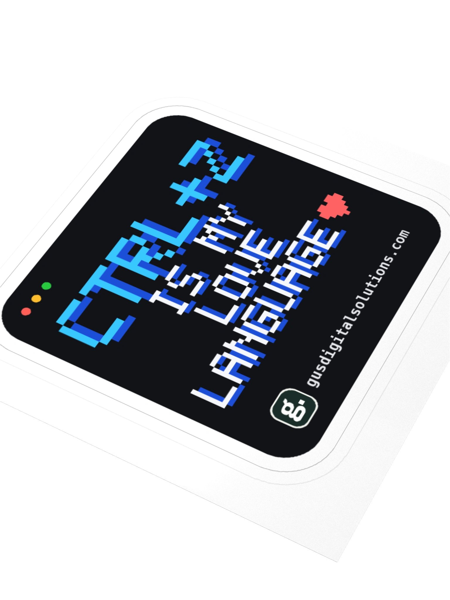 Ctrl+Z Is My Love Language Sticker: Developer Laptop Sticker product image (7)