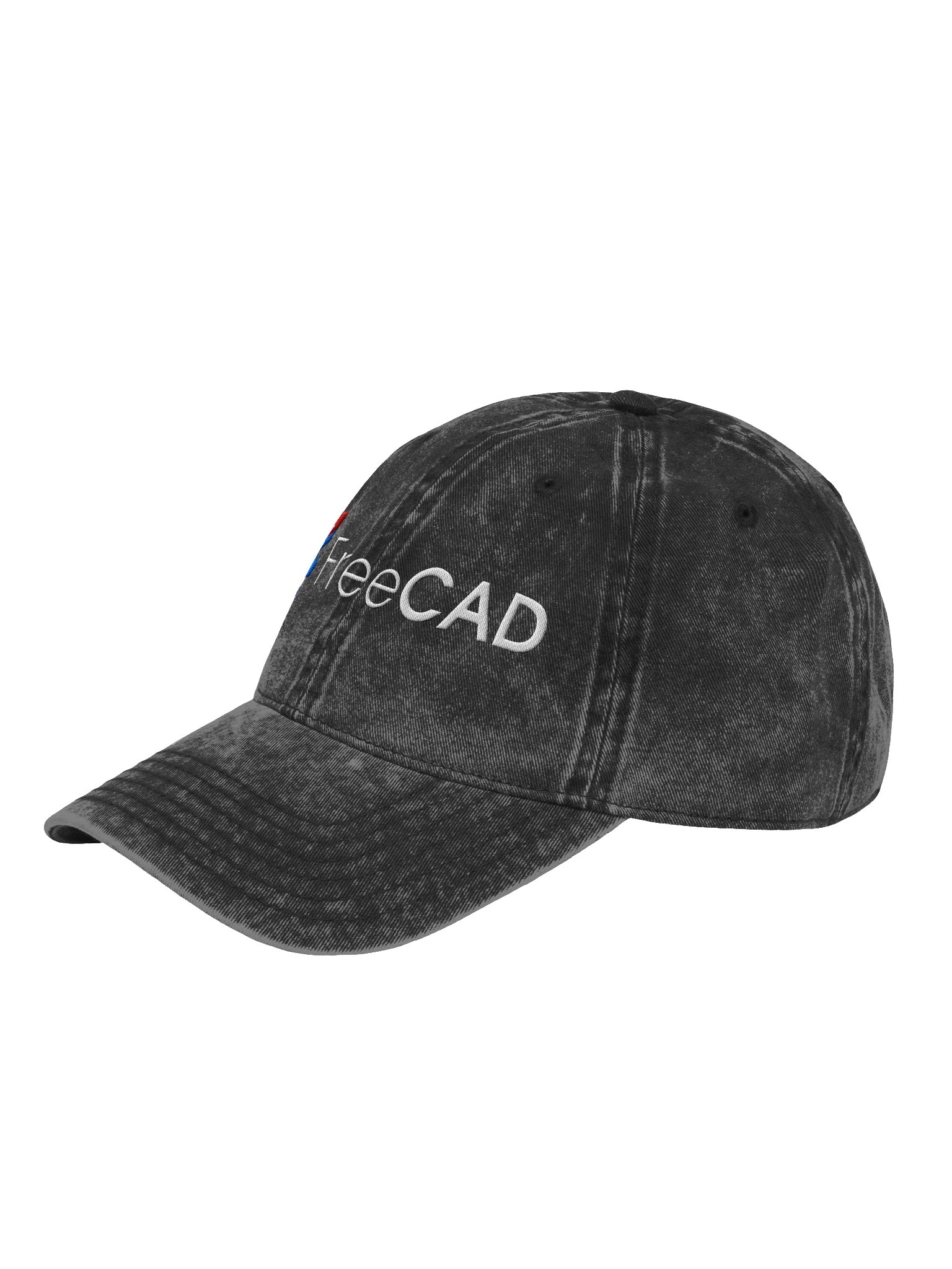 FreeCAD Stonewashed Embroidered Baseball Cap product image (3)