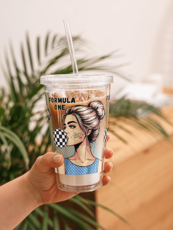 Checkered Chic Double Wall Tumbler product image (1)