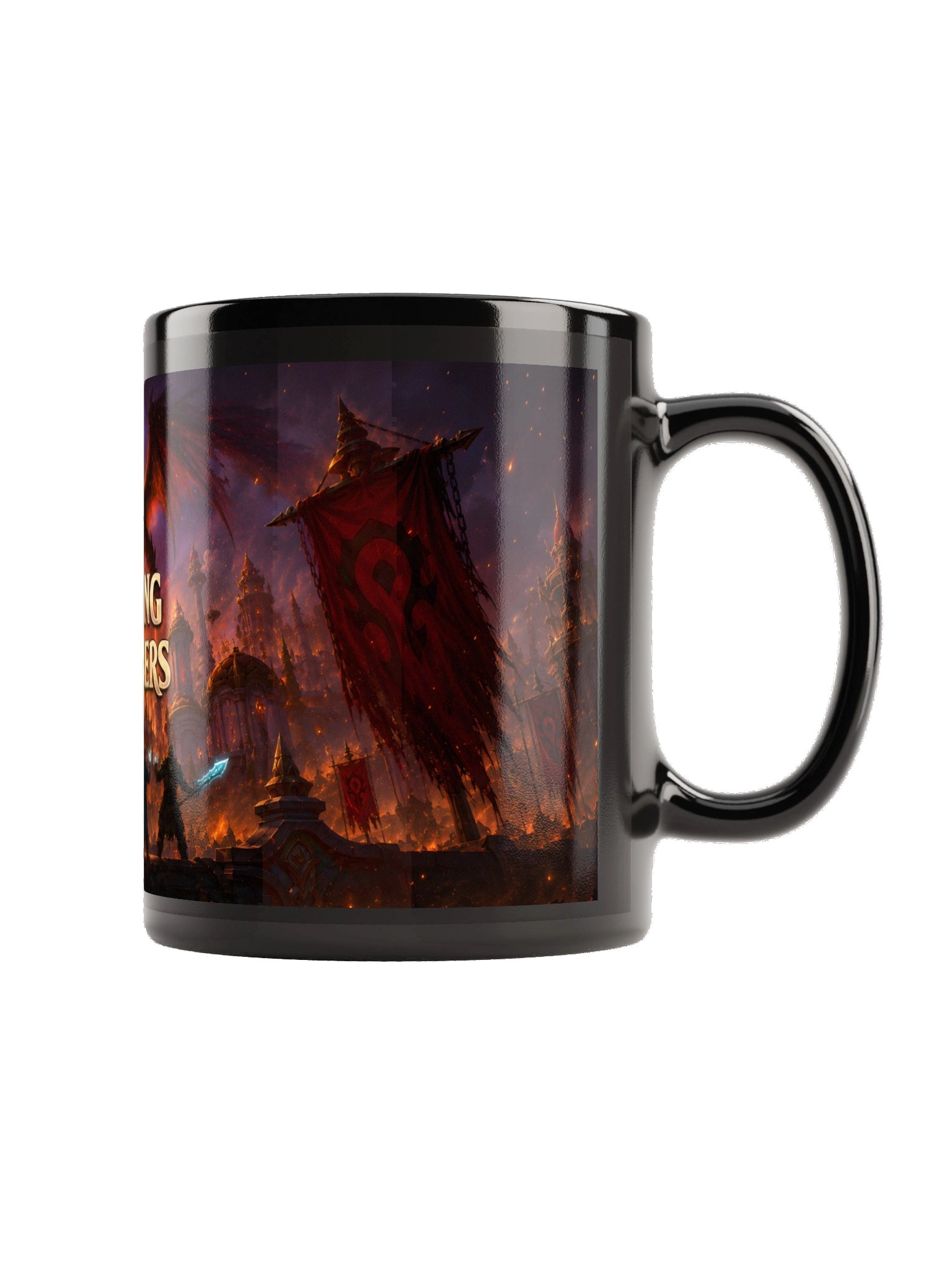 Raining Embers Black Glossy Mug product image (6)