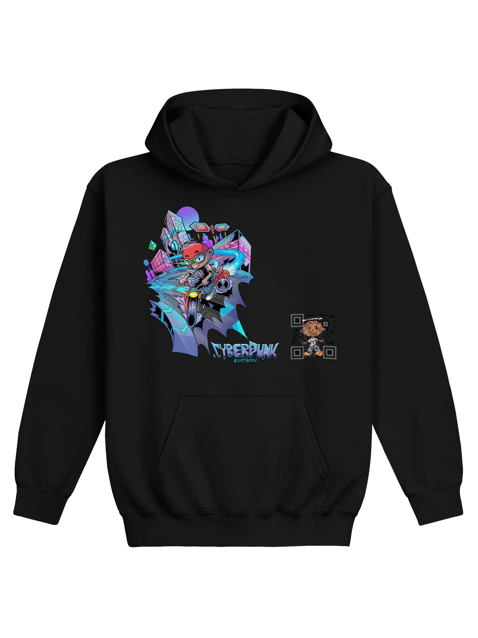 Handlebar P Cyber-Punk Youth Hoodie | The Bullyvard® product image (1)