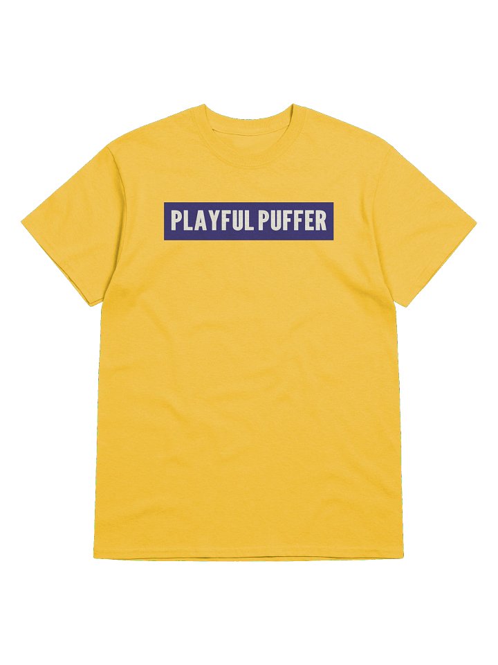 Playful Puffer Logo Shirt – Minimal Brand Graphic T-Shirt product image (1)