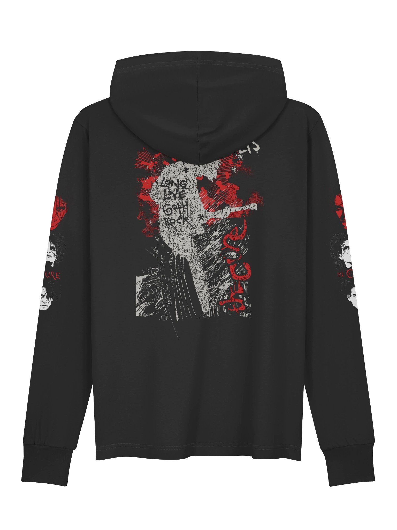 The Cure Retro Hooded Long Sleeve Tee product image (2)