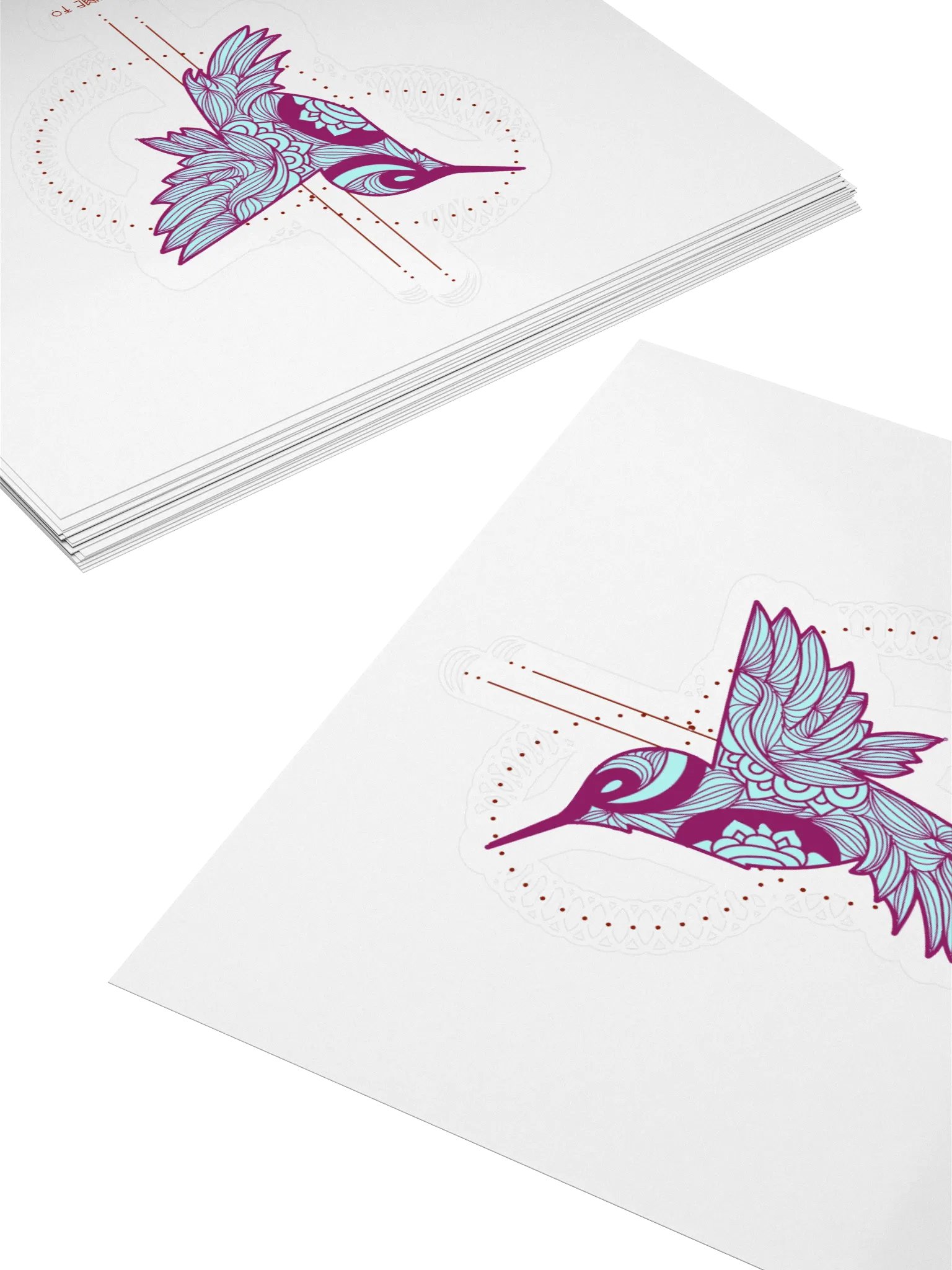 Ephemeral Art Hummingbird Sticker product image (4)