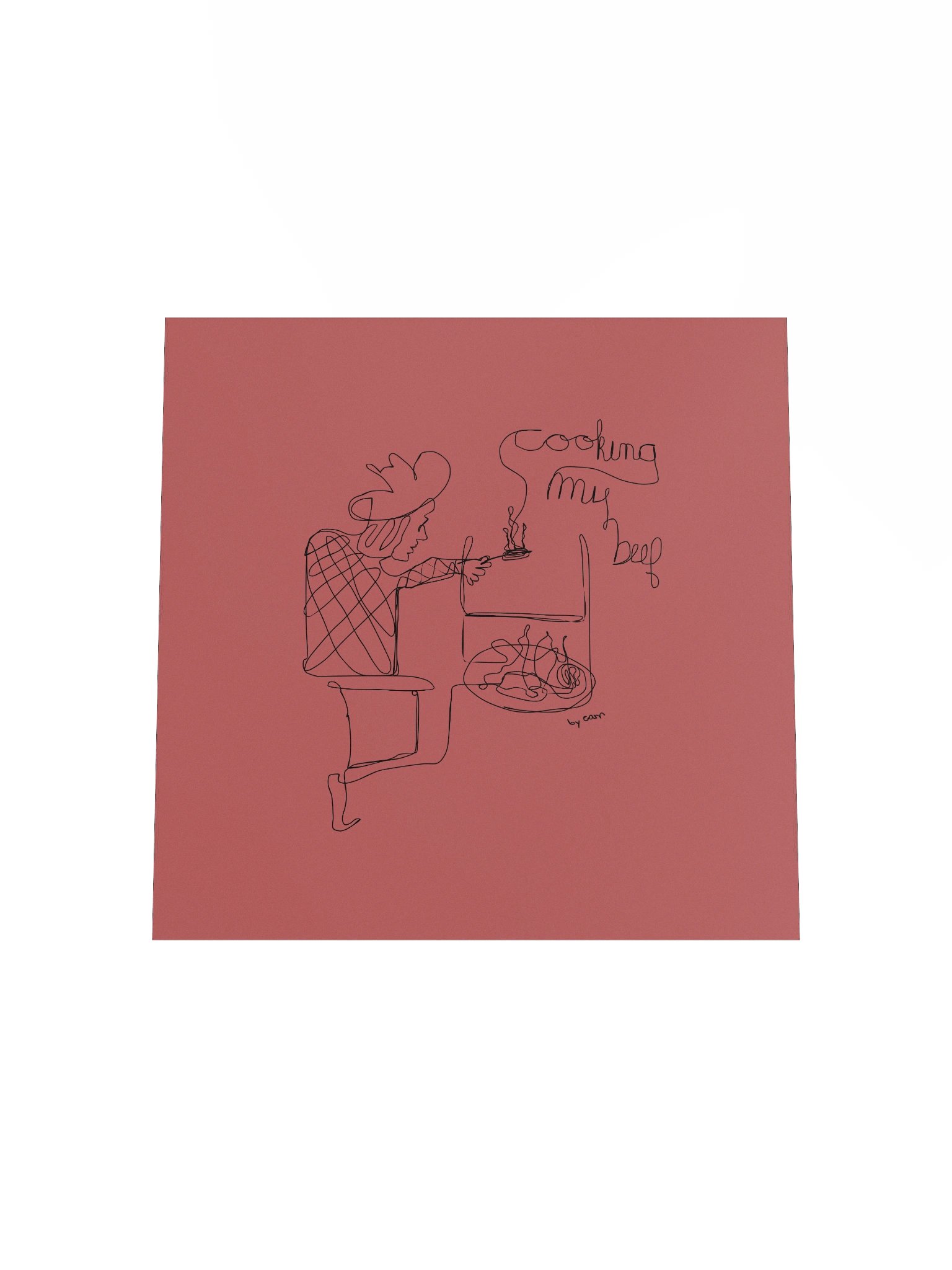 BEEF Line Art Print product image (4)