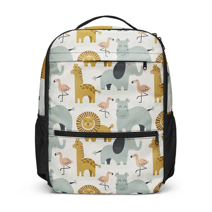Retro Jungle Animals Utility Backpack product image (1)
