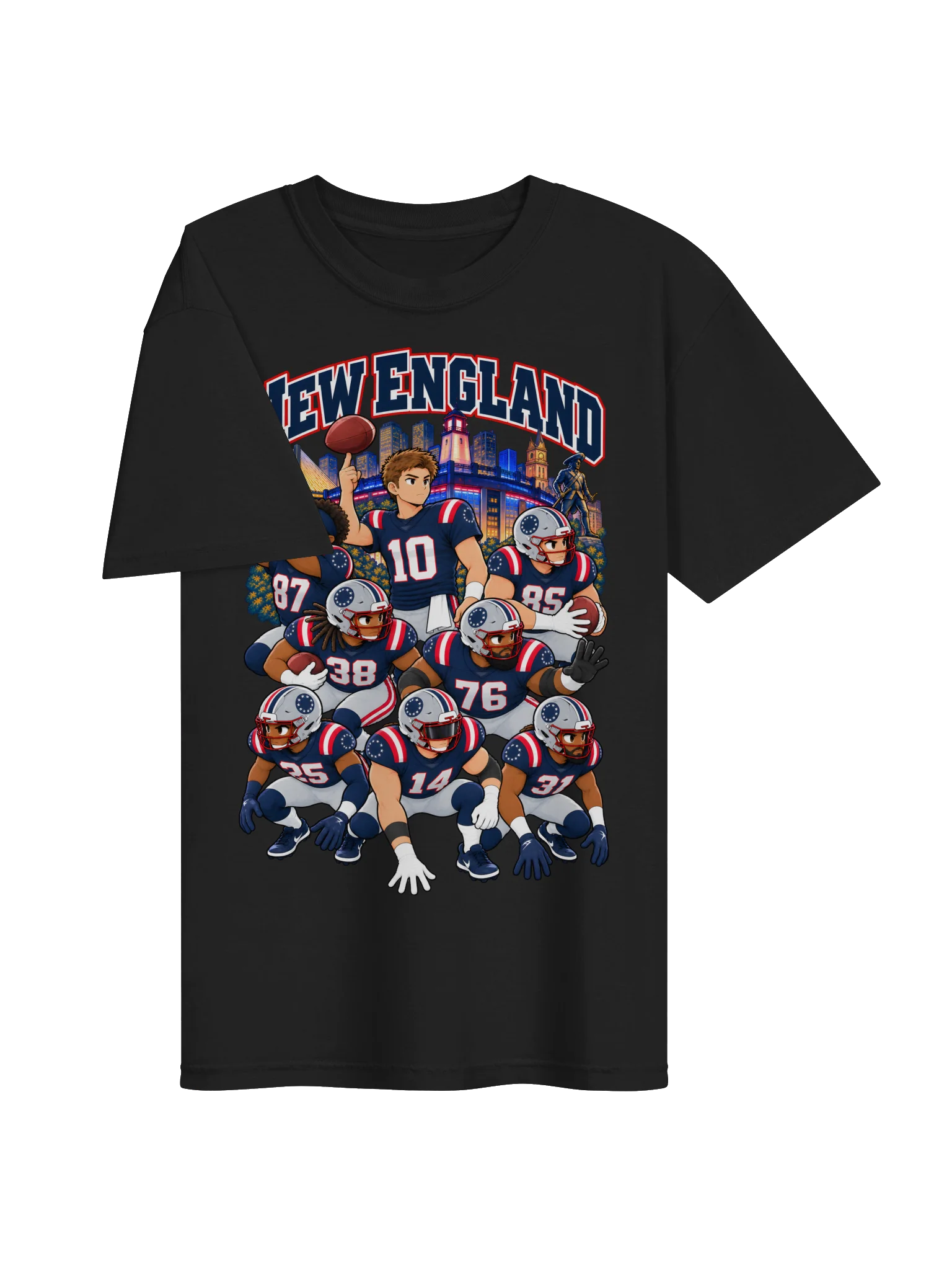New England Football 2026 Animated Player T-Shirt product image (9)