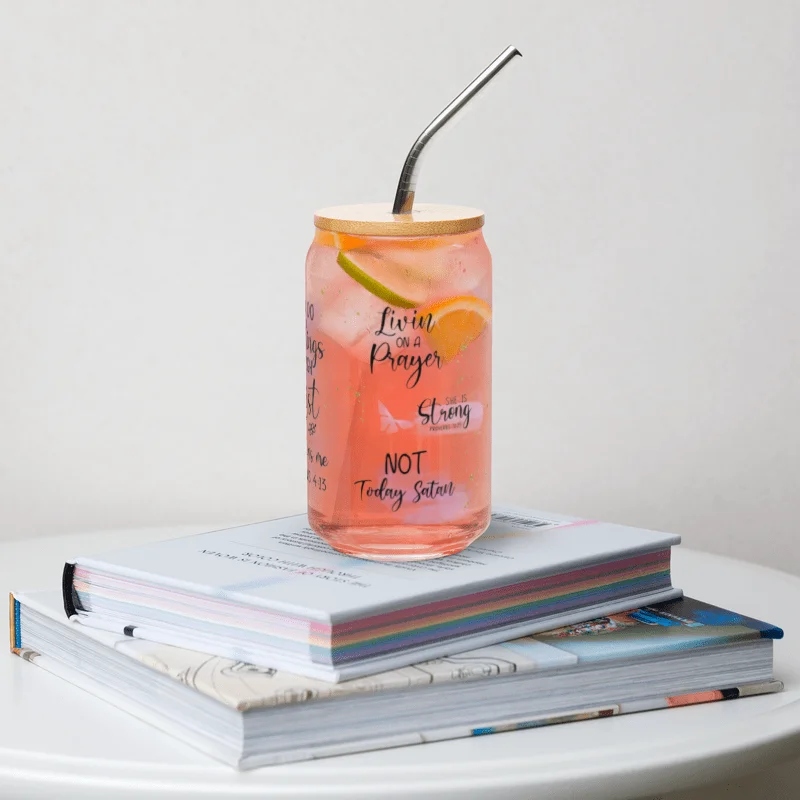 I Can Do All Things Through Christ Glass Tumbler product image (18)
