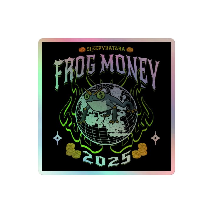 FROGMONEY2025 Holographic Sticker product image (2)