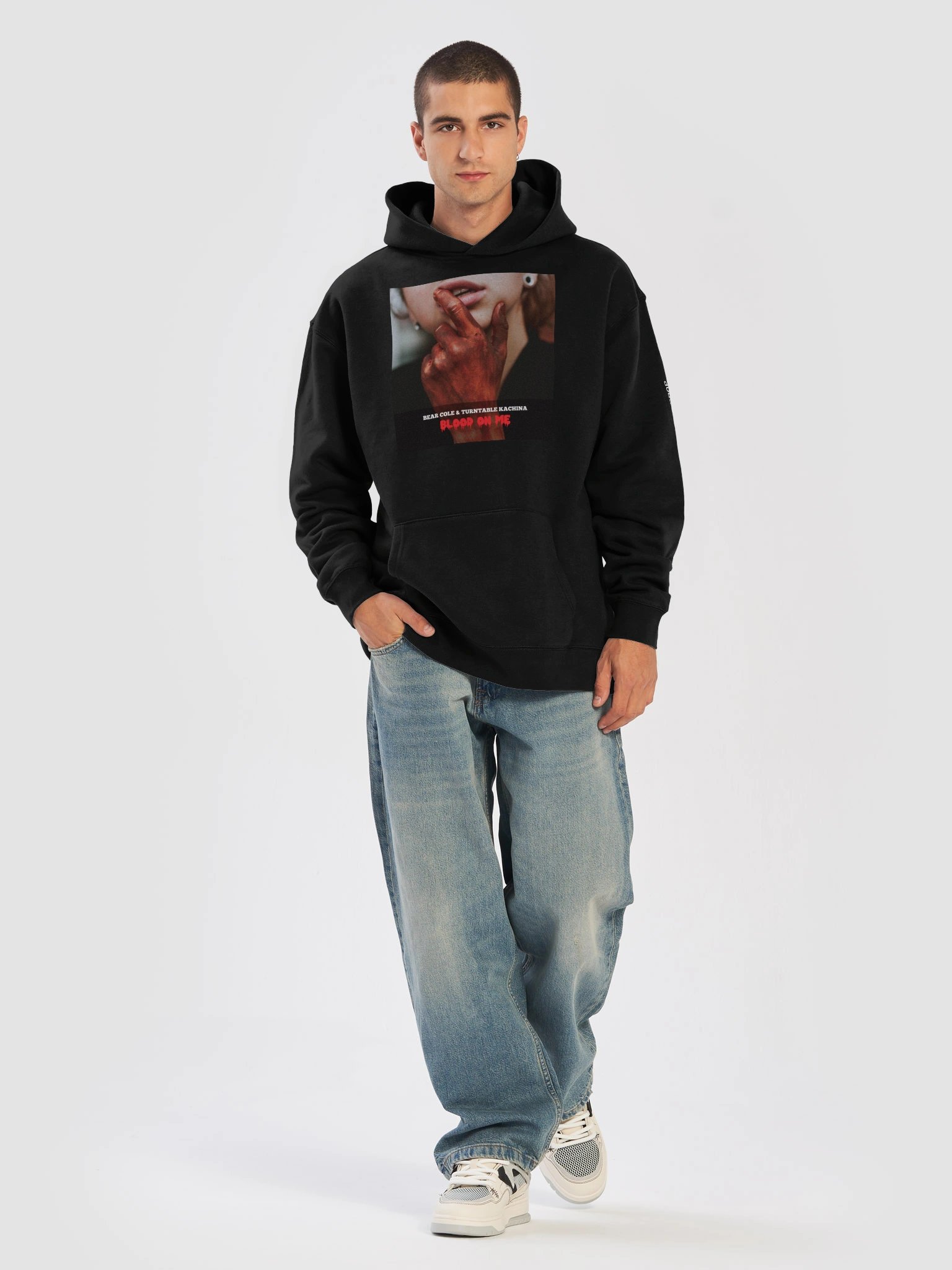 Bear Cole & Turntable Kachina - Blood on Me Cover Unisex Hoodie product image (5)