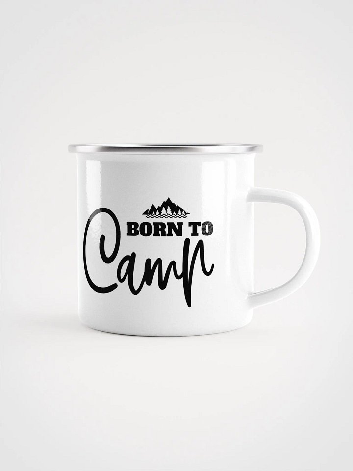 Born to Camp Enamel Mug product image (1)