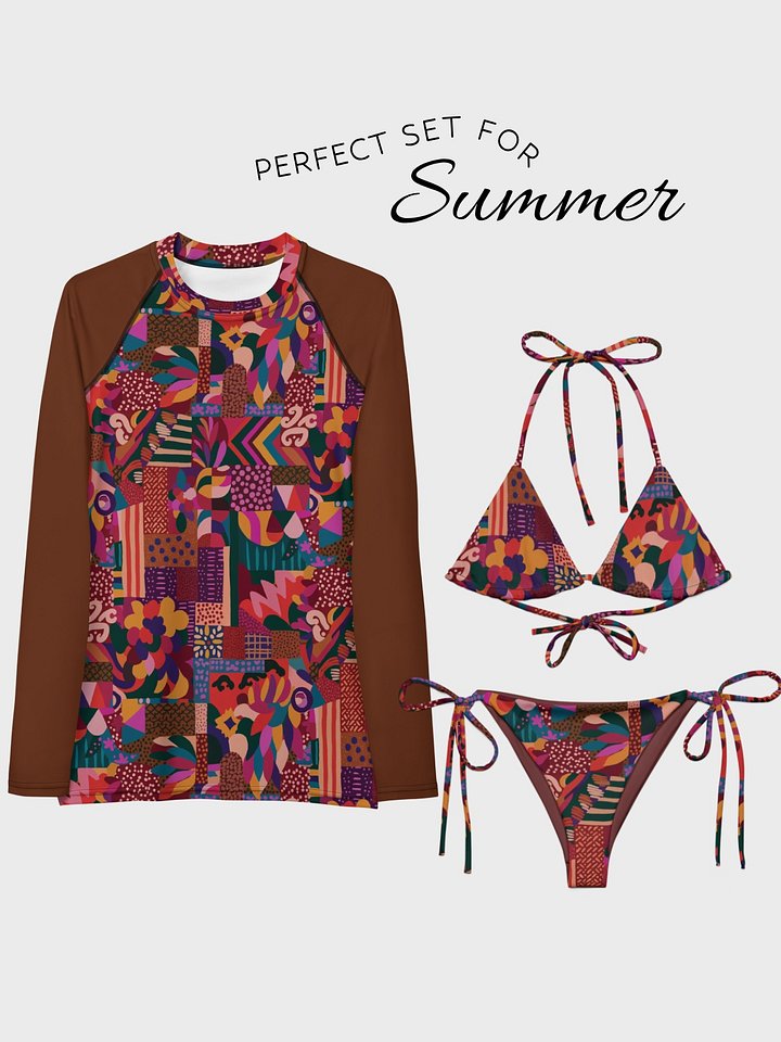 Rash Guard "Abstract African Ethnic Pattern" product image (2)