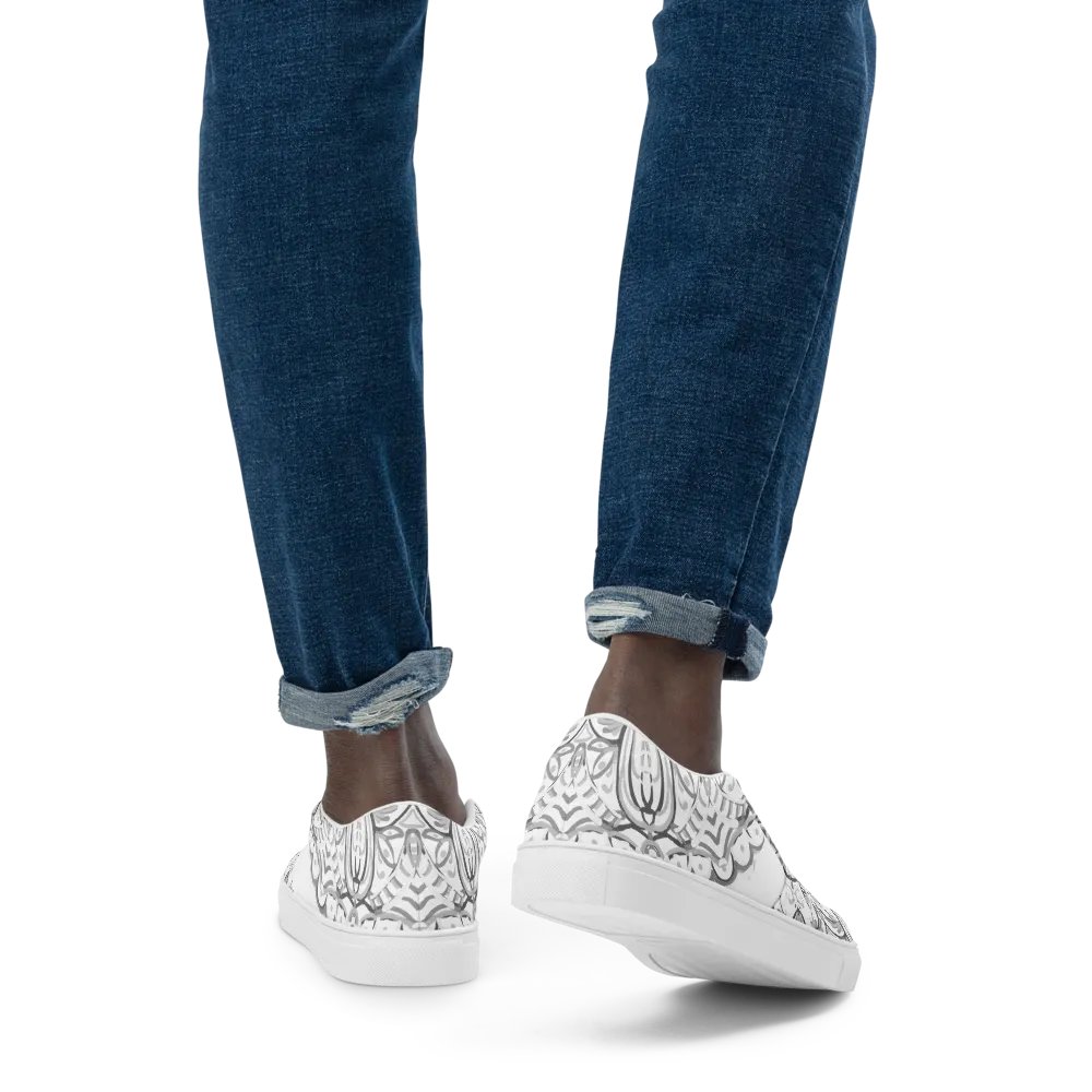 Monochrome Mandala Slip-Ons product image (8)