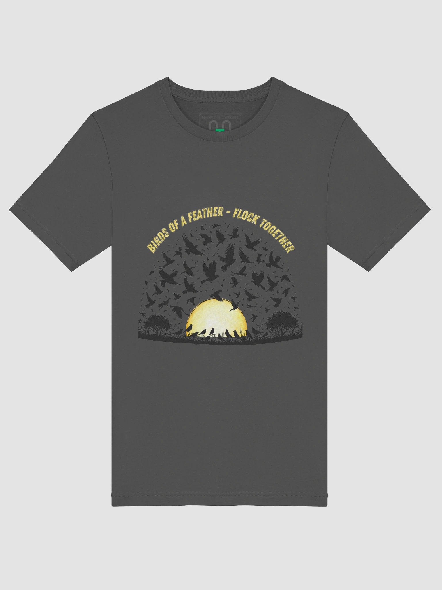 Birds of a Feather Graphic T-Shirt - Dark Feather product image (5)