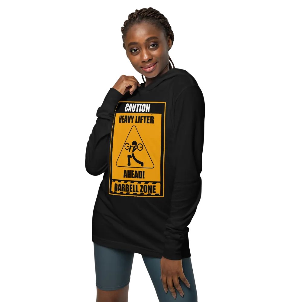 Caution Heavy Lifter Ahead Unisex Hooded Tee product image (8)