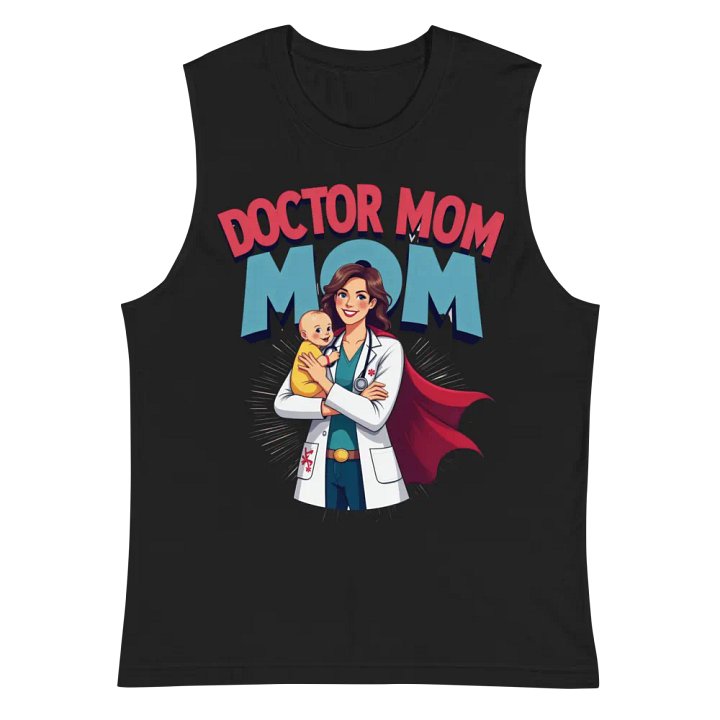Doctor Mom Superhero Muscle Tank product image (3)