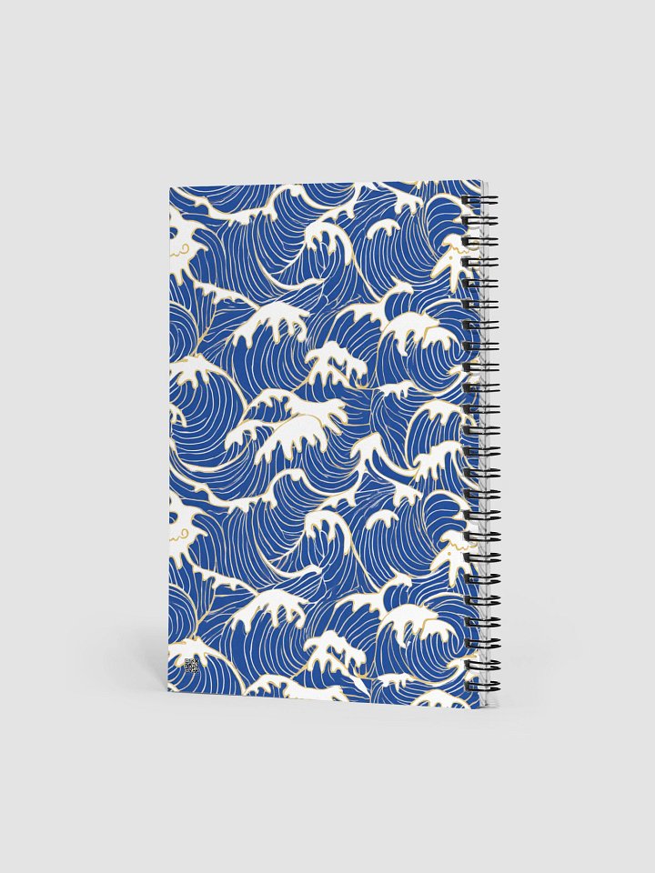 Japanese Wave Pattern Spiral Notebook product image (2)