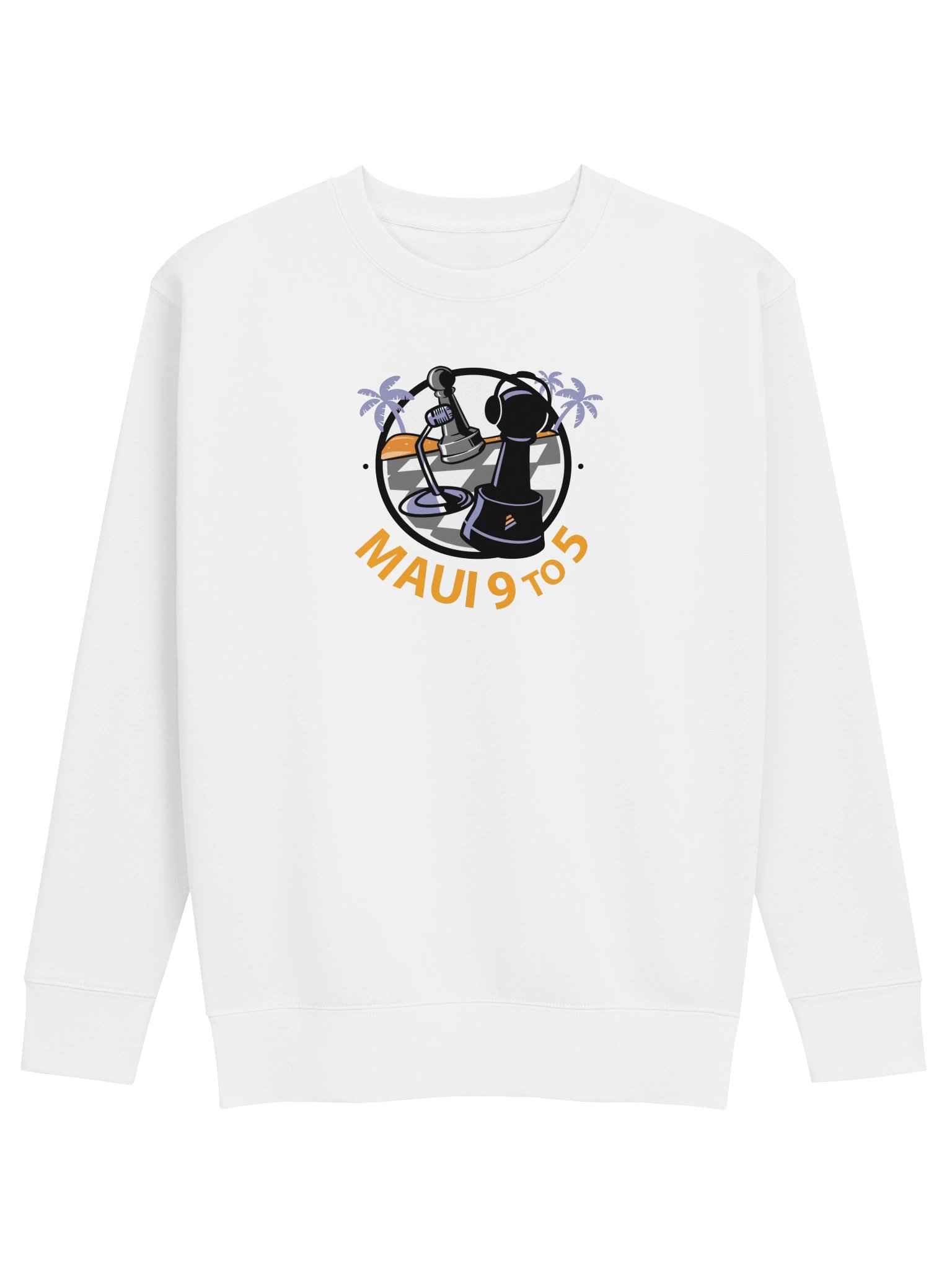Maui 9 To 5 Retro Chess Mic Logo Sweatshirt product image (1)