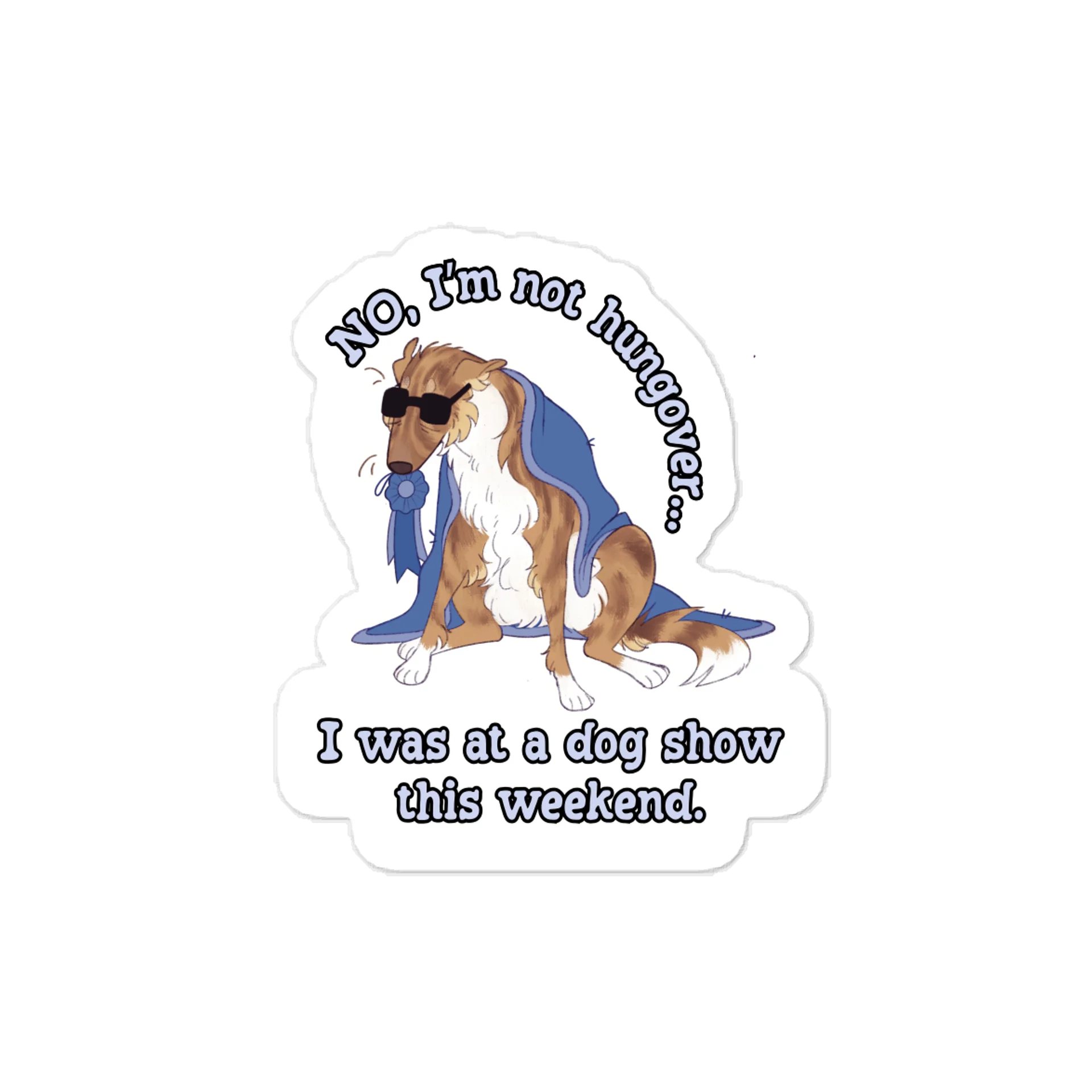 Dog Show Hangover - Gold Brindle Rosette product image (1)