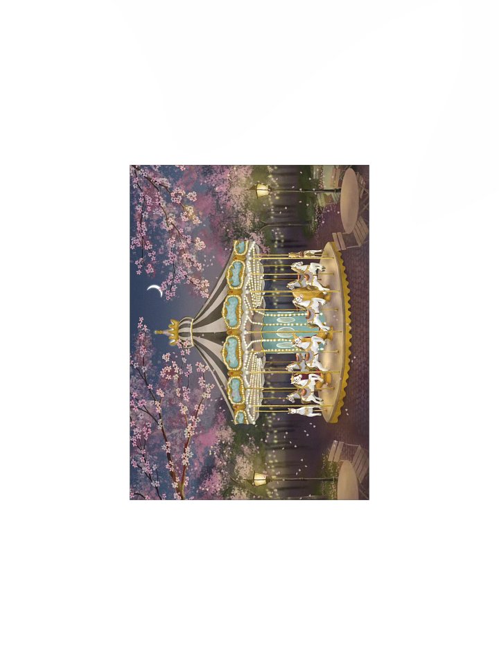 Spring Night Carousel Art Print product image (3)