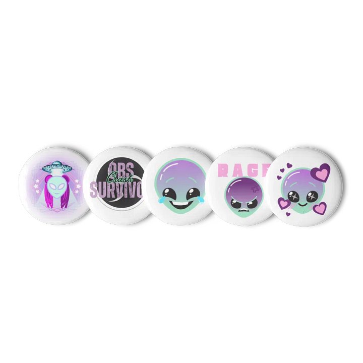 SpaceyAlienbb Button/Pin Set product image (1)